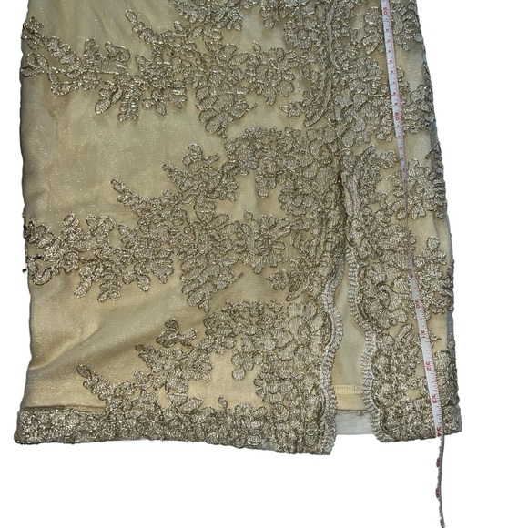 Windsor NWOT's - Womens Gold Tone Slit Mini Dress Sz. SM - Picture 14 of 15